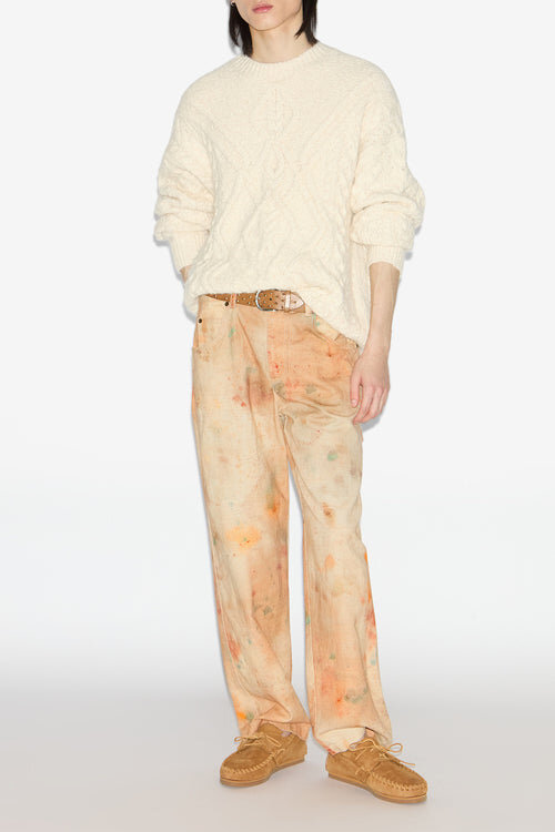 Pablo Printed Denim Pants Pablo Printed Denim Pants
