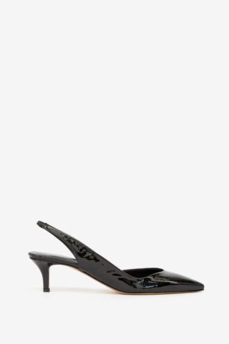 Padim High-Heeled Slingback Patent Leather Pumps