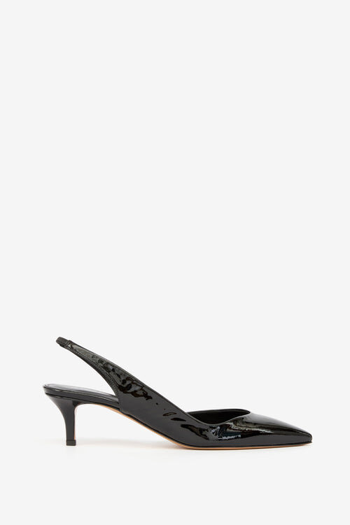 Padim High-Heeled Slingback Patent Leather Pumps Padim High-Heeled Slingback Patent Leather Pumps