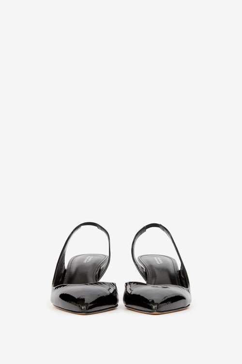 Padim High-Heeled Slingback Patent Leather Pumps Padim High-Heeled Slingback Patent Leather Pumps