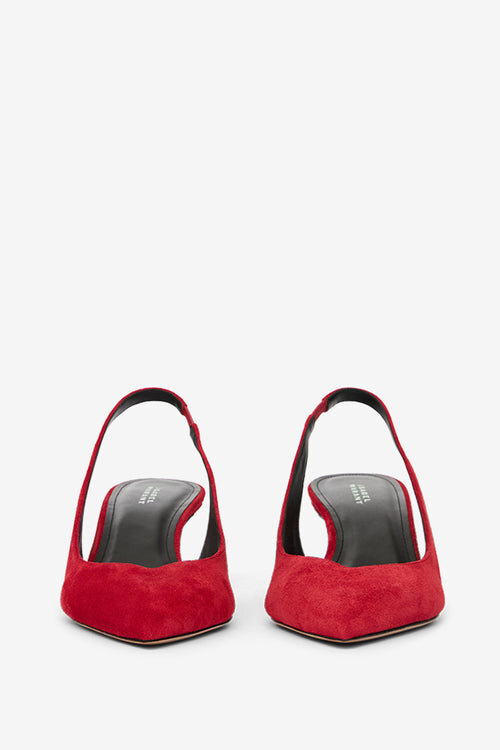 Padim High-Heeled Slingback Suede Leather Pumps Padim High-Heeled Slingback Suede Leather Pumps