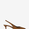 Padim Slingback Pumps in Leopard Suede Leather Padim Slingback Pumps in Leopard Suede Leather