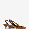 Padim Slingback Pumps in Leopard Suede Leather Padim Slingback Pumps in Leopard Suede Leather