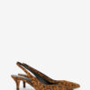 Padim Slingback Pumps in Leopard Suede Leather Padim Slingback Pumps in Leopard Suede Leather