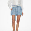 Pamiala Frilly Blouse in Plain-Colored Cotton Voile Pamiala Frilly Blouse in Plain-Colored Cotton Voile