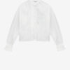 Pamiala Frilly Blouse in Plain-Colored Cotton Voile Pamiala Frilly Blouse in Plain-Colored Cotton Voile