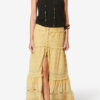 Paoline Frilly Cotton and Floral Lace Skirt Paoline Frilly Cotton and Floral Lace Skirt