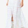 Paoline Frilly Cotton and Floral Lace Skirt Paoline Frilly Cotton and Floral Lace Skirt