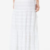 Paoline Frilly Cotton and Floral Lace Skirt Paoline Frilly Cotton and Floral Lace Skirt