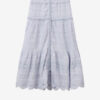 Paoline Frilly Cotton and Floral Lace Skirt Paoline Frilly Cotton and Floral Lace Skirt