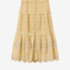 Paoline Frilly Cotton and Floral Lace Skirt Paoline Frilly Cotton and Floral Lace Skirt
