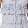 Paule Long Cotton and Floral Lace Dress Paule Long Cotton and Floral Lace Dress