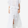 Payton Caftan Style Cotton and Floral Lace Top Payton Caftan Style Cotton and Floral Lace Top