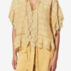Payton Caftan Style Cotton and Floral Lace Top Payton Caftan Style Cotton and Floral Lace Top