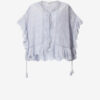 Payton Caftan Style Cotton and Floral Lace Top Payton Caftan Style Cotton and Floral Lace Top