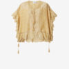 Payton Caftan Style Cotton and Floral Lace Top Payton Caftan Style Cotton and Floral Lace Top