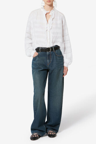 Peline Cotton and Floral Lace Blouse Peline Cotton and Floral Lace Blouse