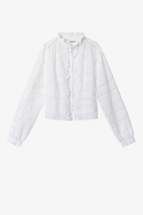 Peline Cotton and Floral Lace Blouse Peline Cotton and Floral Lace Blouse