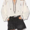 Pelson Embroidered Gauze Blouse Pelson Embroidered Gauze Blouse