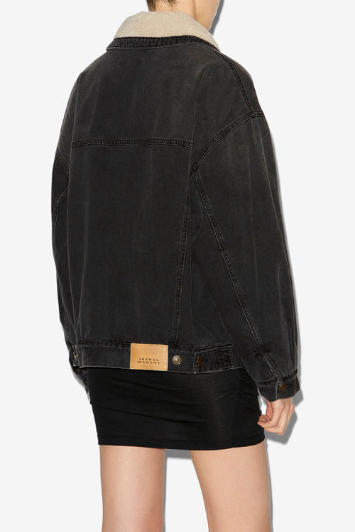 Pimia Denim and Faux Fur Jacket Pimia Denim and Faux Fur Jacket