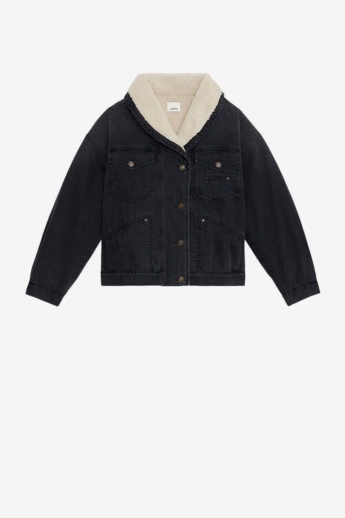 Pimia Denim and Faux Fur Jacket Pimia Denim and Faux Fur Jacket