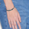 Pio Silver-Finish Brass Bangle Bracelet Pio Silver-Finish Brass Bangle Bracelet