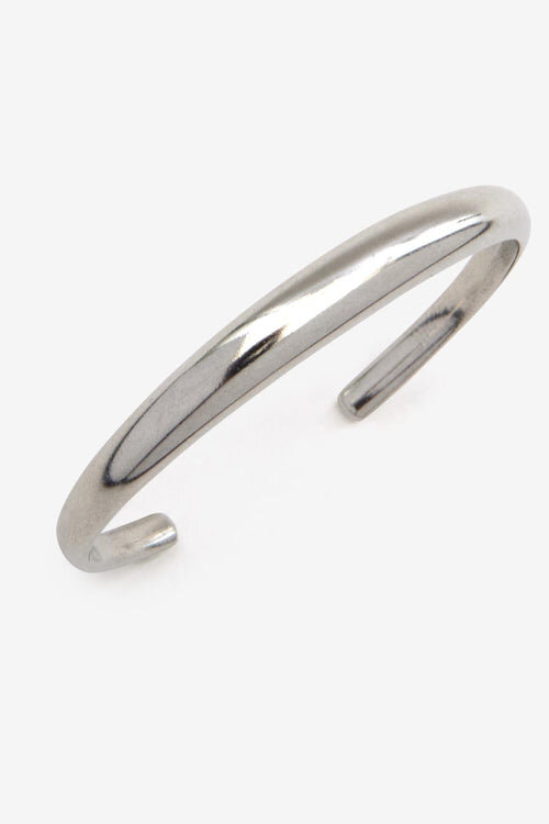 Pio Silver-Finish Brass Bangle Bracelet Pio Silver-Finish Brass Bangle Bracelet