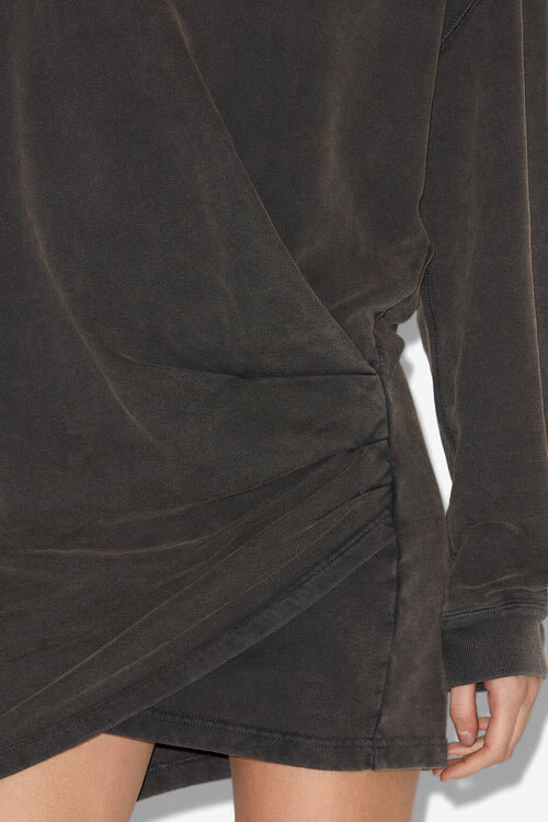 Pipper Draped Jersey Sweatshirt Dress Pipper Draped Jersey Sweatshirt Dress