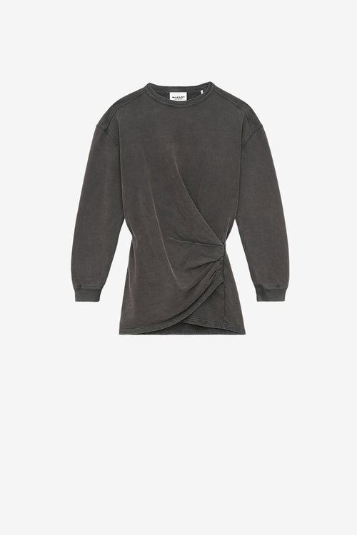 Pipper Draped Jersey Sweatshirt Dress Pipper Draped Jersey Sweatshirt Dress