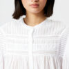 Plalia Blouse in Gathered Plain-Colored Cotton Voile Plalia Blouse in Gathered Plain-Colored Cotton Voile