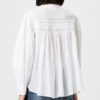 Plalia Blouse in Gathered Plain-Colored Cotton Voile Plalia Blouse in Gathered Plain-Colored Cotton Voile