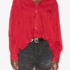 Plalia Gathered Cotton Voile Blouse Plalia Gathered Cotton Voile Blouse