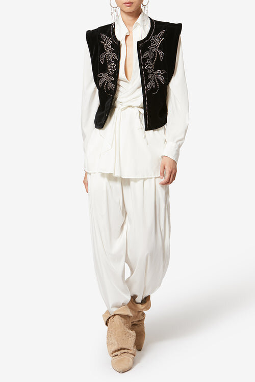 Poppy Studded Velvet Vest Poppy Studded Velvet Vest