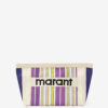 Powden Striped Nylon Clutch Bag Powden Striped Nylon Clutch Bag