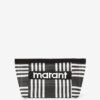 Powden Striped Nylon Clutch Bag Powden Striped Nylon Clutch Bag