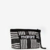 Powden Striped Nylon Clutch Bag Powden Striped Nylon Clutch Bag