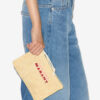 Praia Raffia Clutch Bag