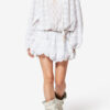 Preya Short Ruffled Cotton and Floral Lace Dress Preya Short Ruffled Cotton and Floral Lace Dress