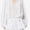 Preya Short Ruffled Cotton and Floral Lace Dress Preya Short Ruffled Cotton and Floral Lace Dress