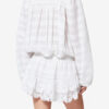 Preya Short Ruffled Cotton and Floral Lace Dress Preya Short Ruffled Cotton and Floral Lace Dress
