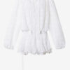 Preya Short Ruffled Cotton and Floral Lace Dress Preya Short Ruffled Cotton and Floral Lace Dress
