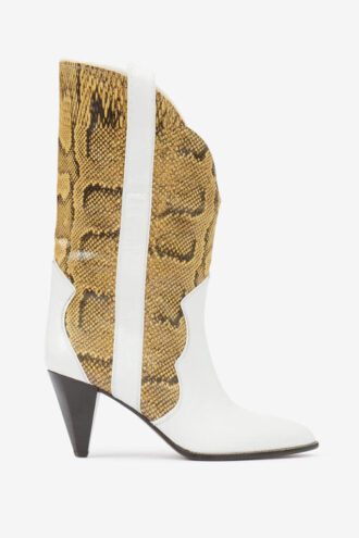 Printed Leather Ankle Boots Witney