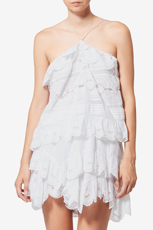Prisha Cotton and Floral Lace Top Prisha Cotton and Floral Lace Top