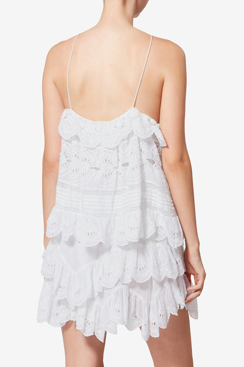 Prisha Cotton and Floral Lace Top Prisha Cotton and Floral Lace Top