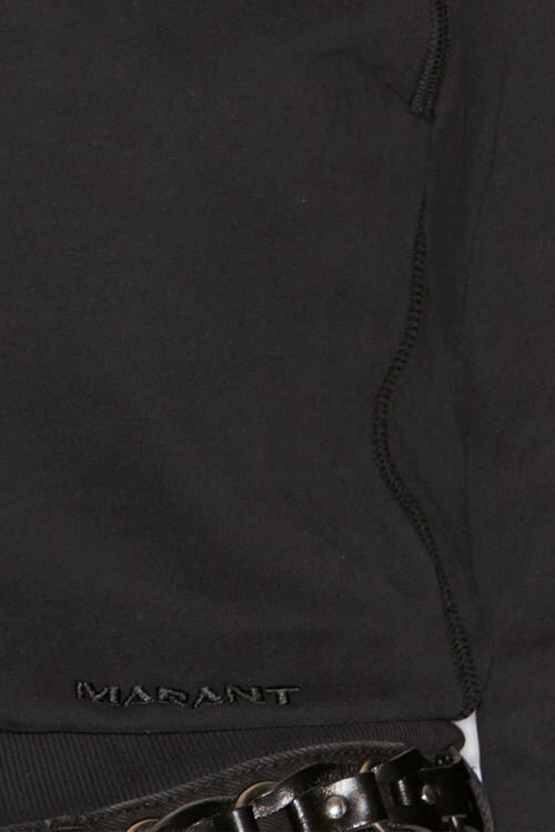 Prissa Cotton Sweatshirt with Structured Shoulders Prissa Cotton Sweatshirt with Structured Shoulders