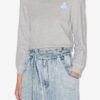 Prissa Cotton Sweatshirt with Structured Shoulders Prissa Cotton Sweatshirt with Structured Shoulders