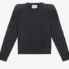 Prissa Cotton Sweatshirt with Structured Shoulders Prissa Cotton Sweatshirt with Structured Shoulders