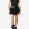 Puria Short Cotton Shorts with Embroidery