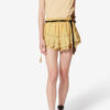 Puria Short Ruffled Cotton and Floral Lace Skort Puria Short Ruffled Cotton and Floral Lace Skort