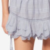 Puria Short Ruffled Cotton and Floral Lace Skort Puria Short Ruffled Cotton and Floral Lace Skort